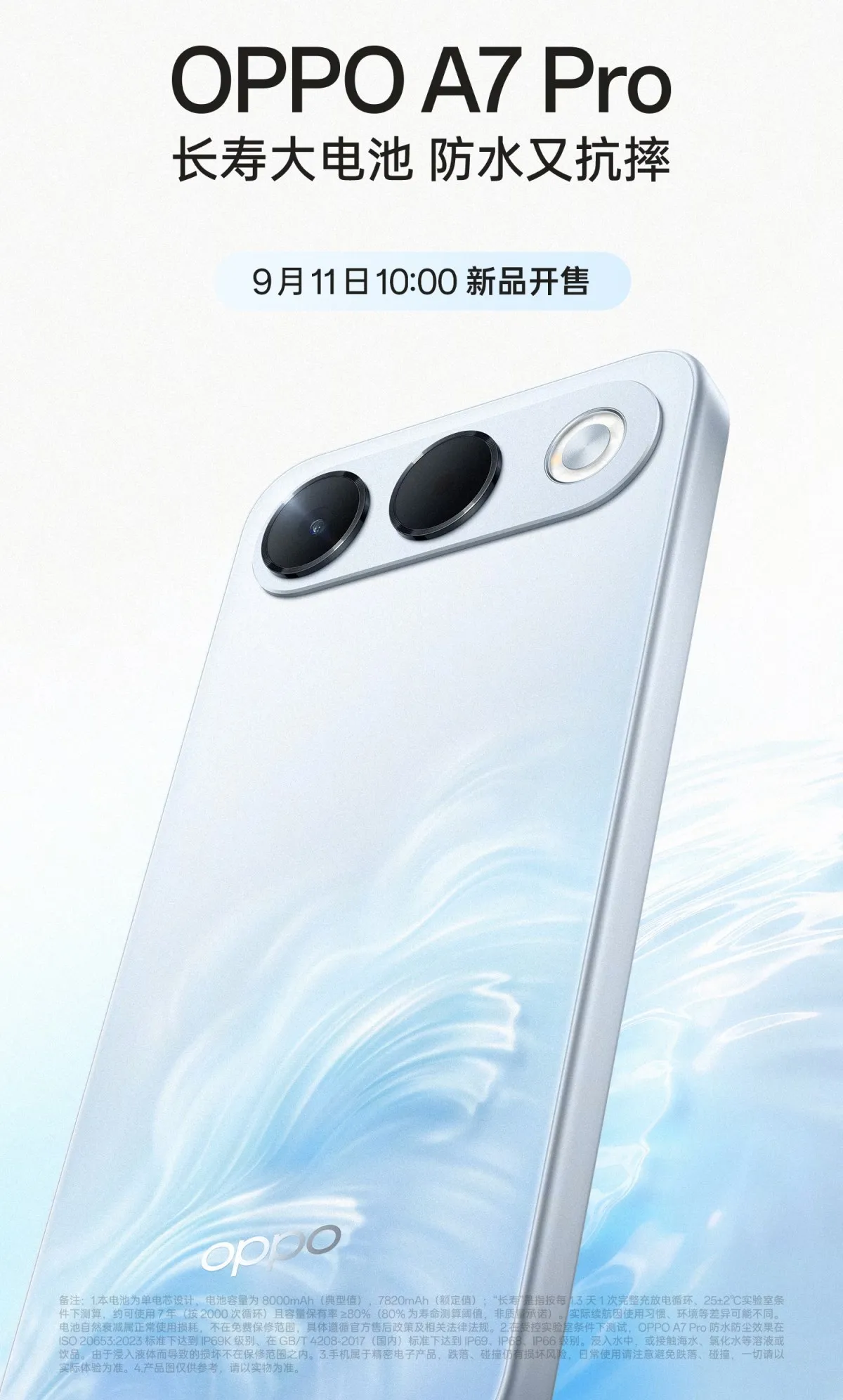 Oppo A7 Pro with an 8,000mAh battery is launching next week