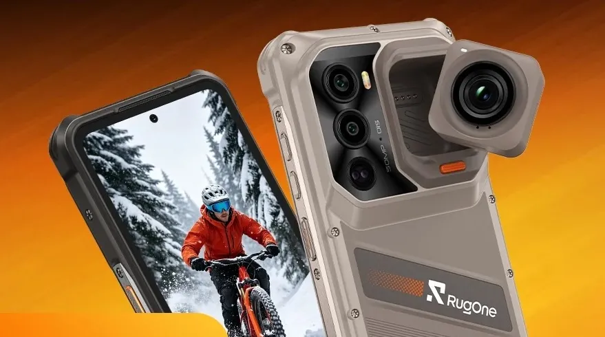 The RugOne Xsnap 7 Pro smartphone features a detachable camera