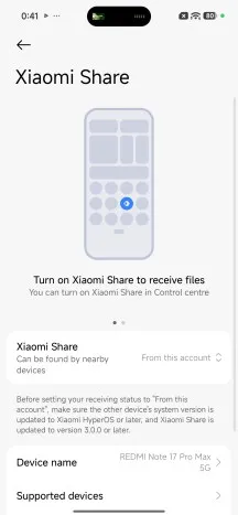 Connectivity features - Redmi Note 17 Pro Max review