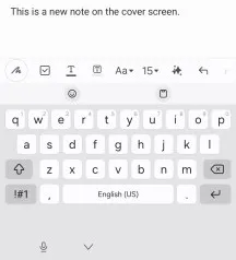 Cover screen - Samsung Galaxy Z Flip8 review