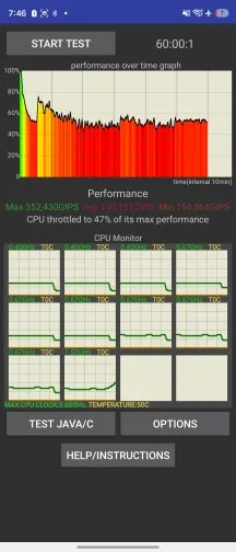CPU test - Samsung Galaxy Z Flip8 review