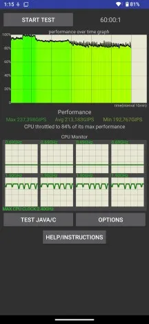 Thermal-throttling - Sony Xperia 10 VIII review